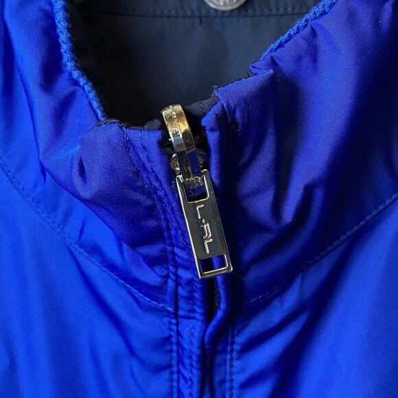 Ralph Lauren Women’s Sz M Crest Full Zip Reversible Golf Vest 6 Zip Pockets - Picture 6 of 14